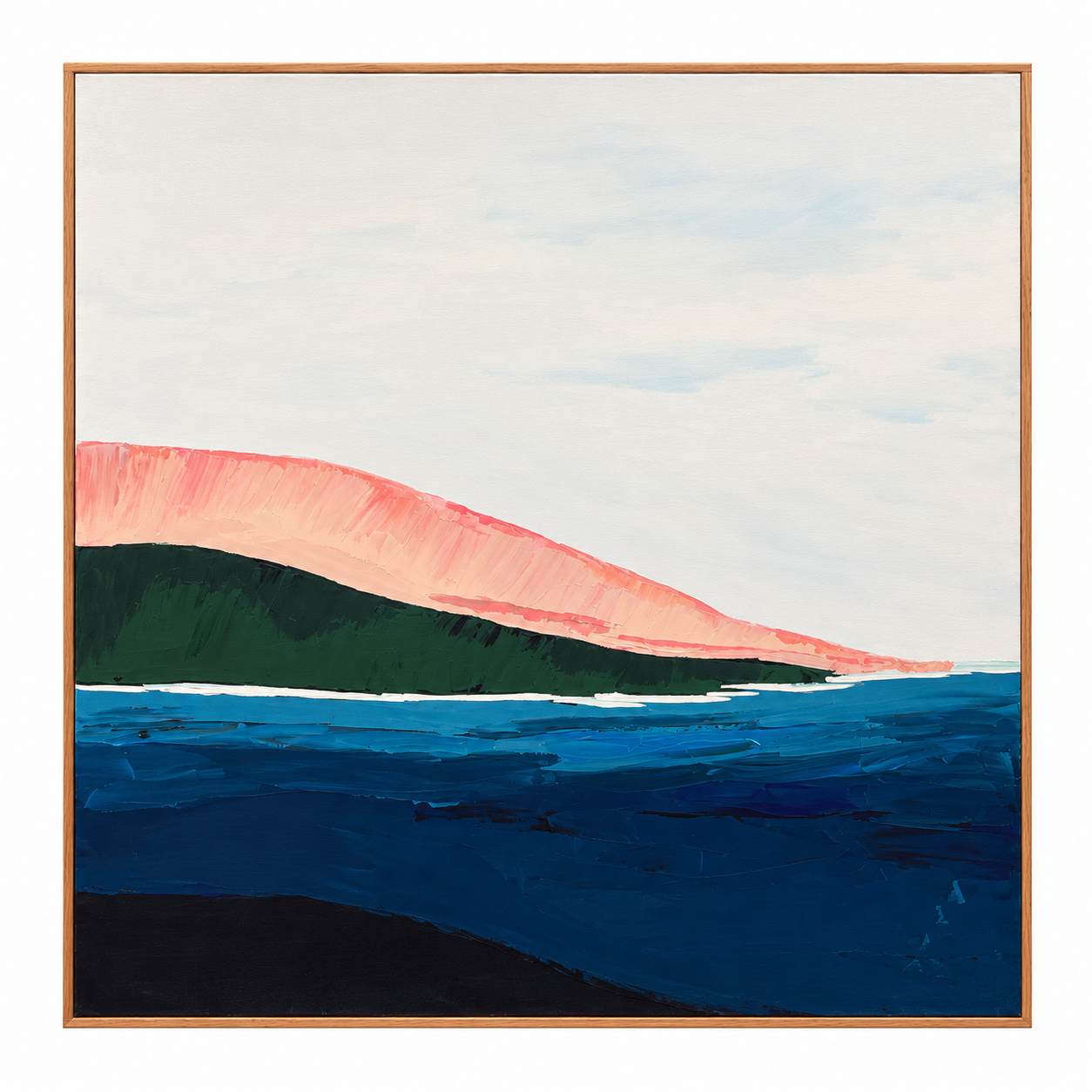 Pink Seascape | Original Painting 48 x 48