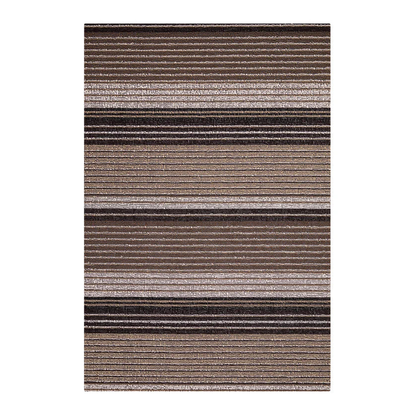 Chilewich Pleat Stripe Shag Mat - Oyster