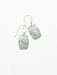 light blue hand dipped multi-colored drop earrings 