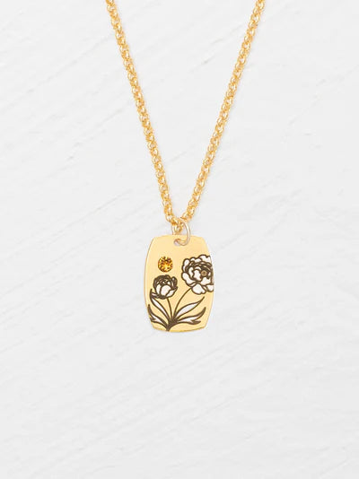 Birth Flower Necklace
