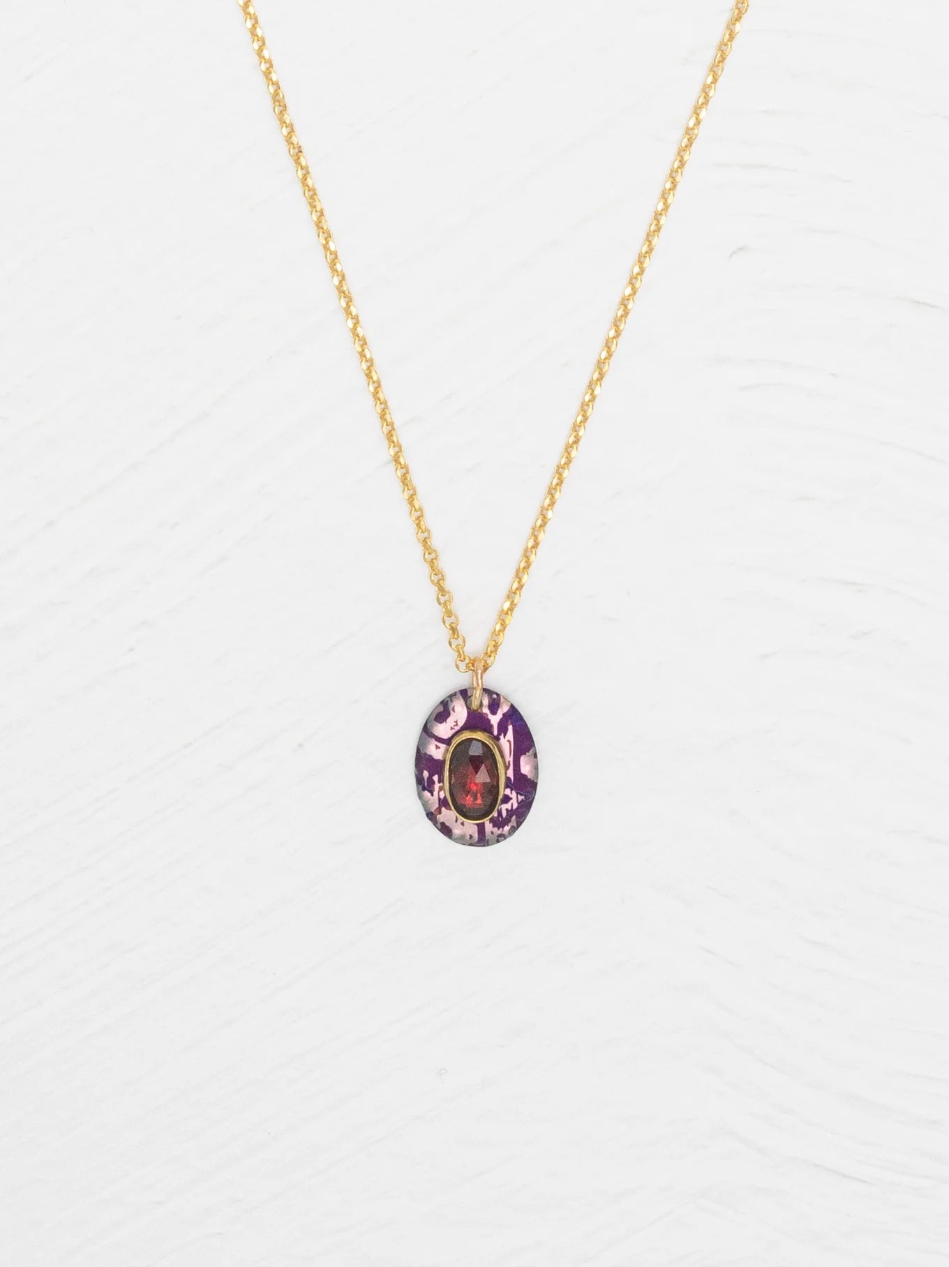Gracie Oval Pendant Necklace