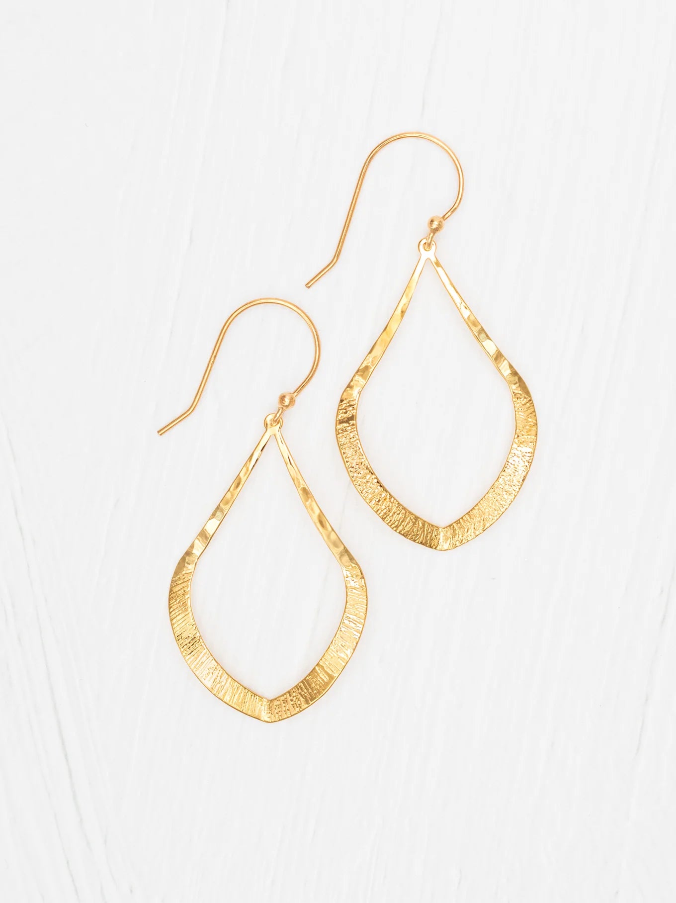 gold modern hoop earrings