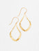 gold modern hoop earrings