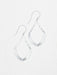 silver modern hoop earrings