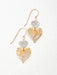 heart drop earrings