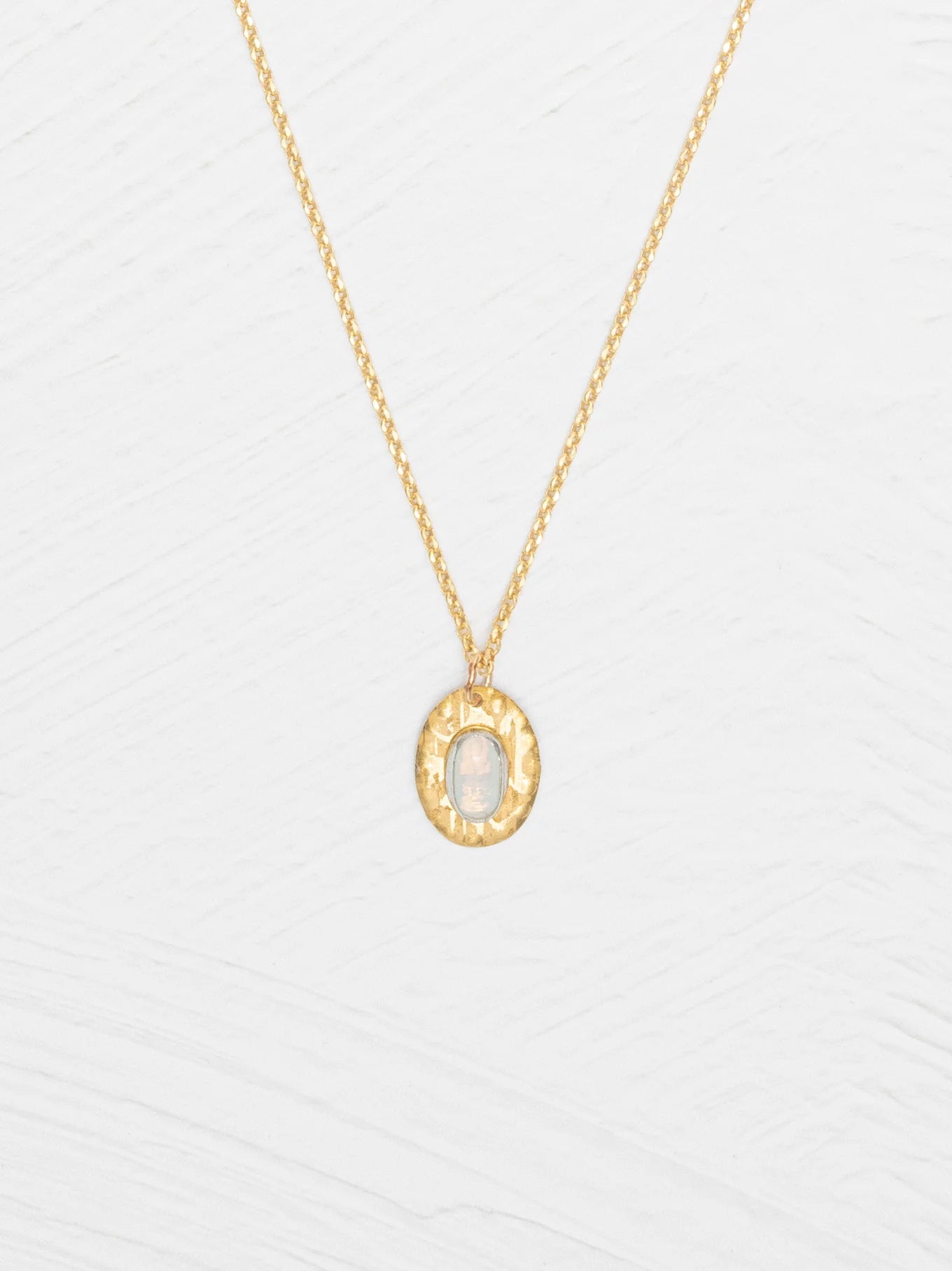 Gracie Oval Pendant Necklace