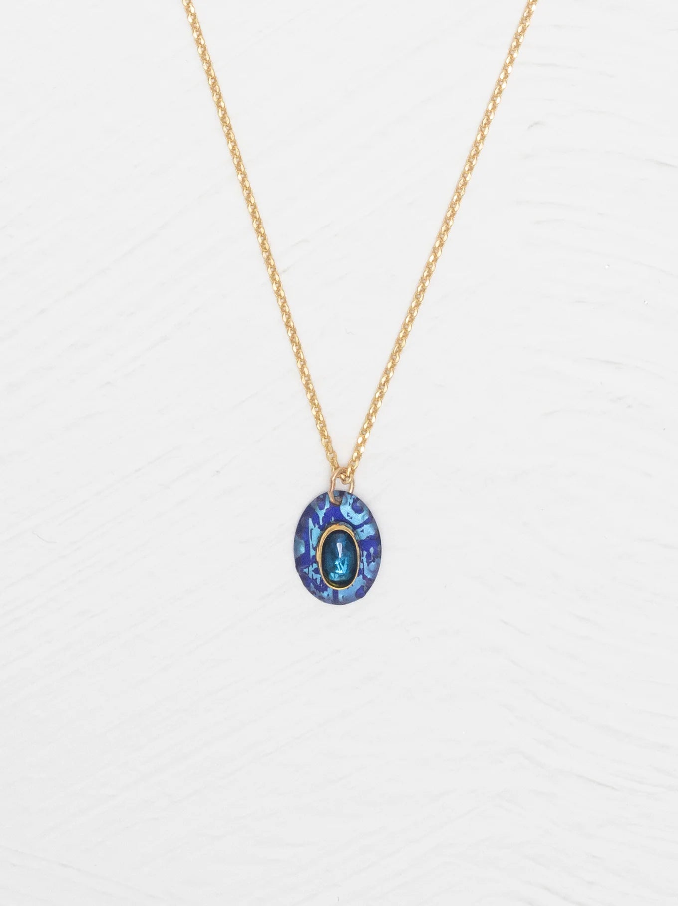 Gracie Oval Pendant Necklace