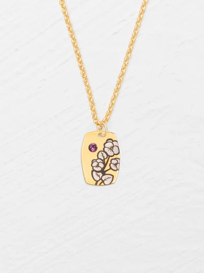 Birth Flower Necklace