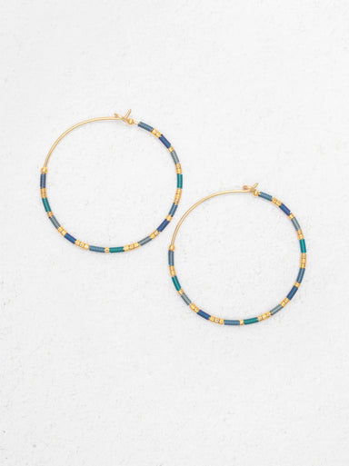 Gold Niobium hoop earrings