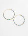 Gold Niobium hoop earrings