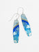 blue dipped long earrings 