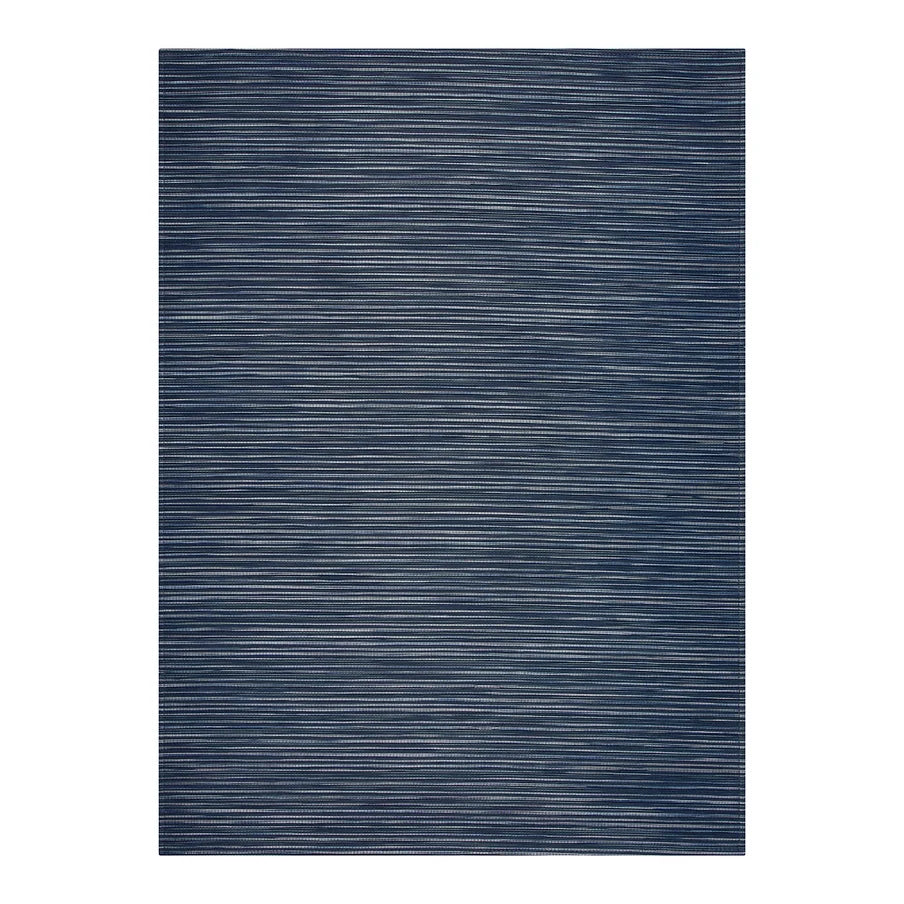 Rib Weave Woven Floor Mat | Indigo