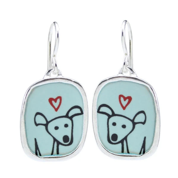 Enamel Dog Earrings | Assorted