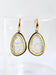 diamond quartz earrings