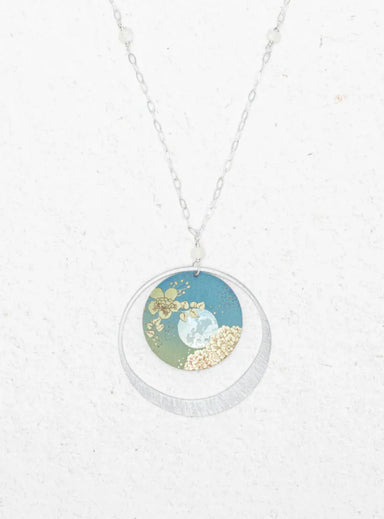 Luna silver pendant necklace