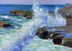 ocean cliff painting