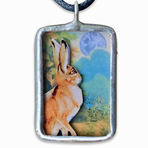 Shadowbox Hare Necklace