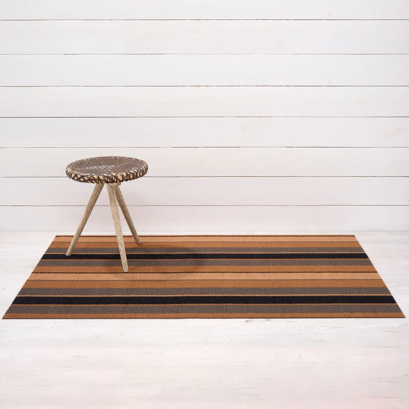 Chilewich Bolt Stripe Shag Mat - Honey