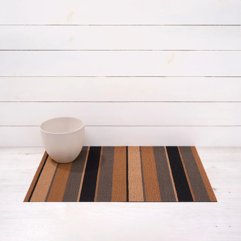Chilewich Bolt Stripe Shag Mat - Honey