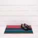 Chilewich Bolt Stripe Shag Mat - Raspberry