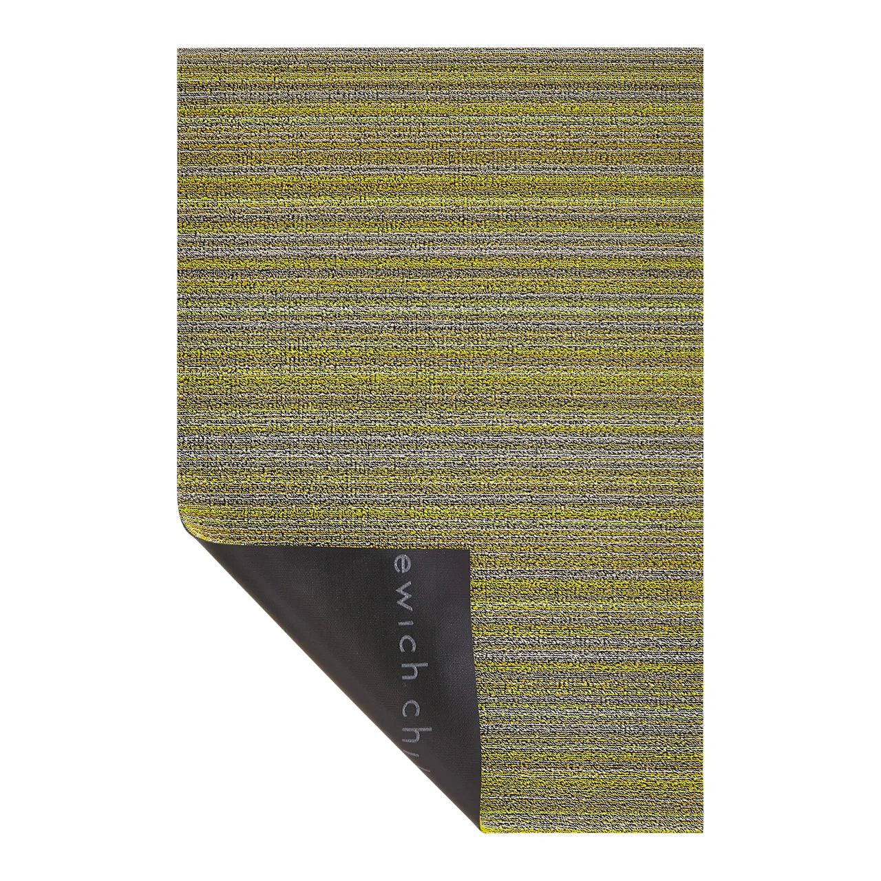 Skinny Stripe Shag Mat | Citron