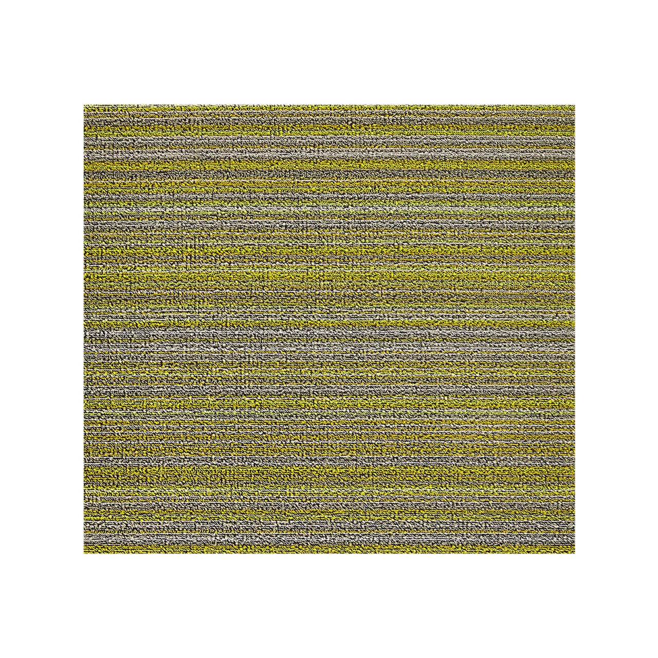 Skinny Stripe Shag Mat | Citron