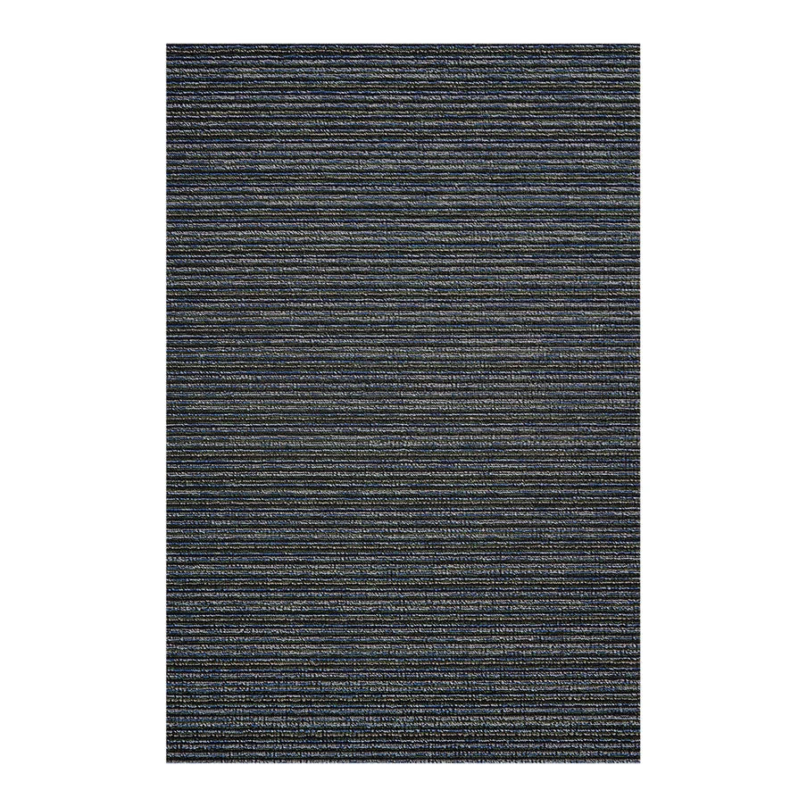 Chilewich Skinny Stripe Shag Mat | Forest, durable green striped indoor and outdoor rug