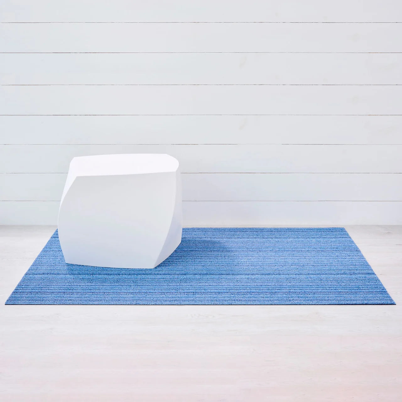 Skinny Stripe Shag Mat | Ocean