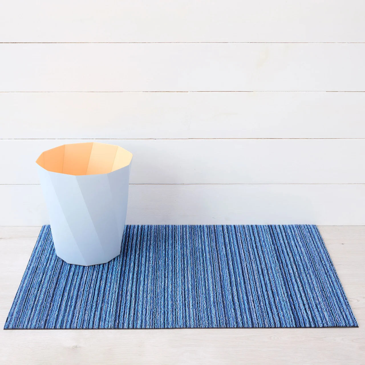 Skinny Stripe Shag Mat | Ocean