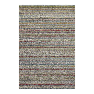 Chilewich Skinny Stripe Shag Mat | Soft Multi, durable striped indoor outdoor rug