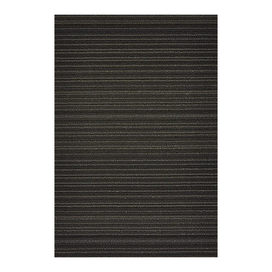 Skinny Stripe Shag Mat | Steel by Chilewich