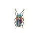 Snowdon Beetle Brooch hand-embroidered brooch by Trovelore