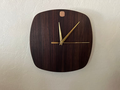 square wood clock