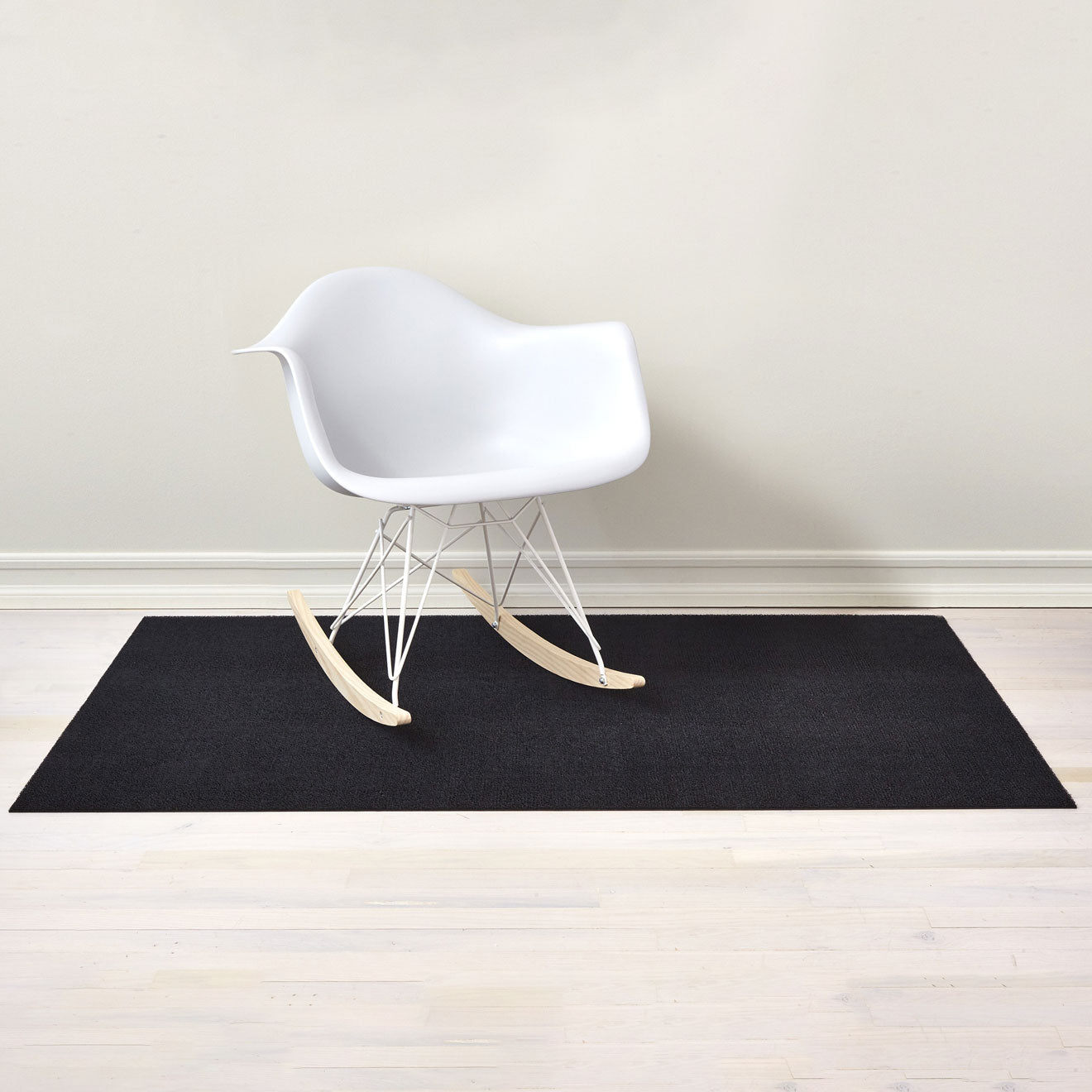 Solid Shag Mat | Black Big Mat by Chilewich