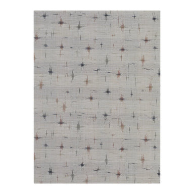 Chilewich Spark Woven Floor Mat in Almond, featuring a textured ikat-inspired crosshatch pattern for indoor or outdoor use