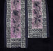 Purple Stemmed Rose Beaded Scarf