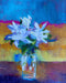 vase of flowers oil painting