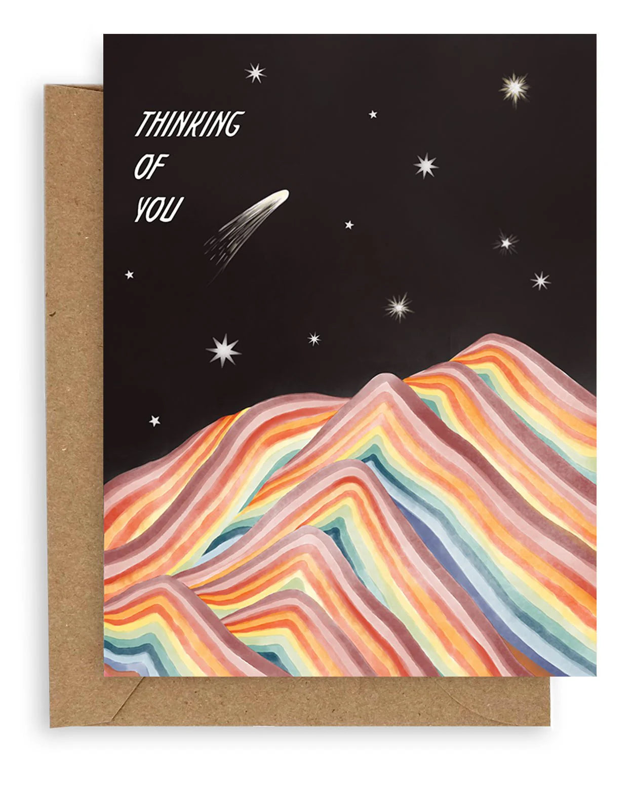 thinking of you blank greeting card
