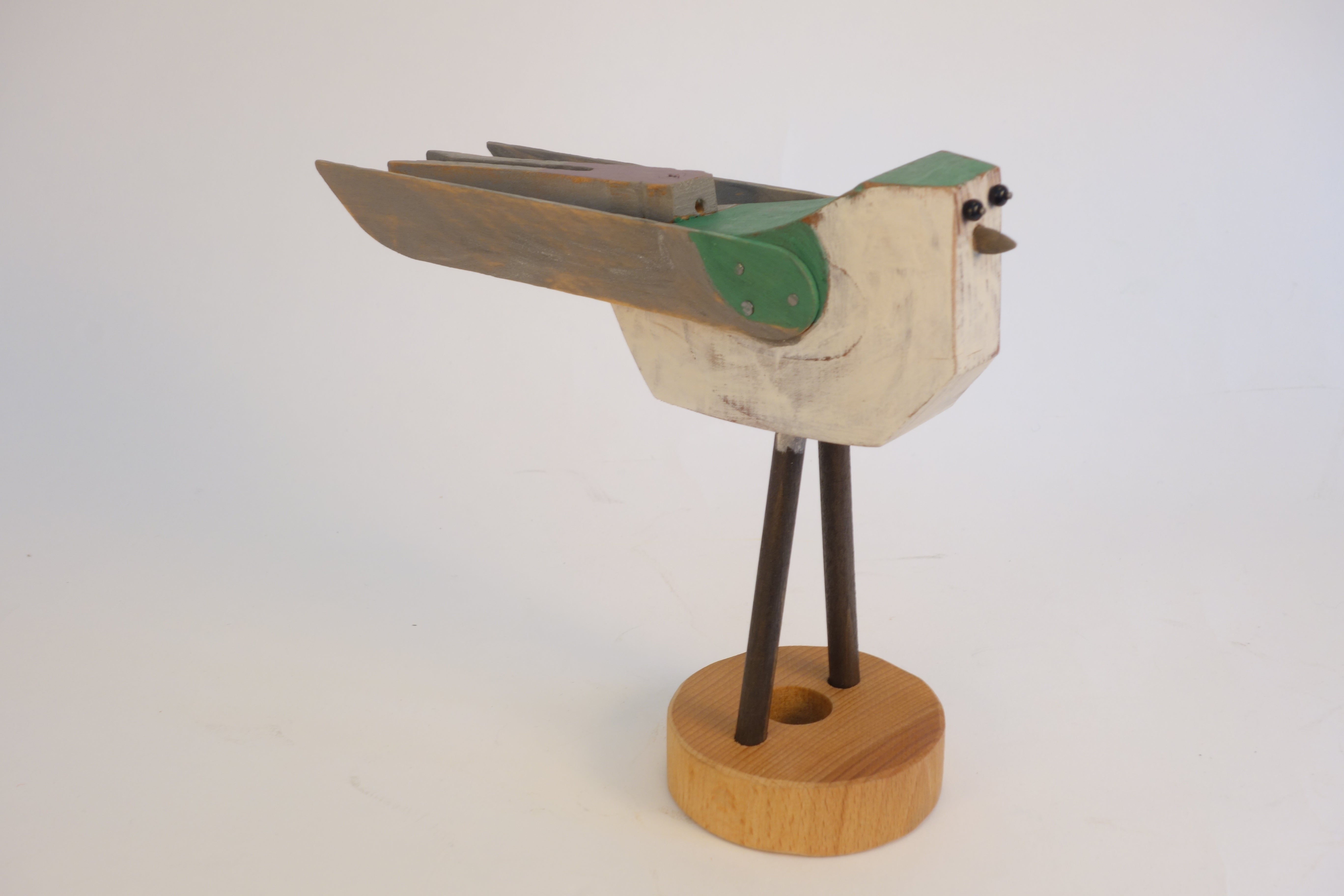 mixed media sculpture bird