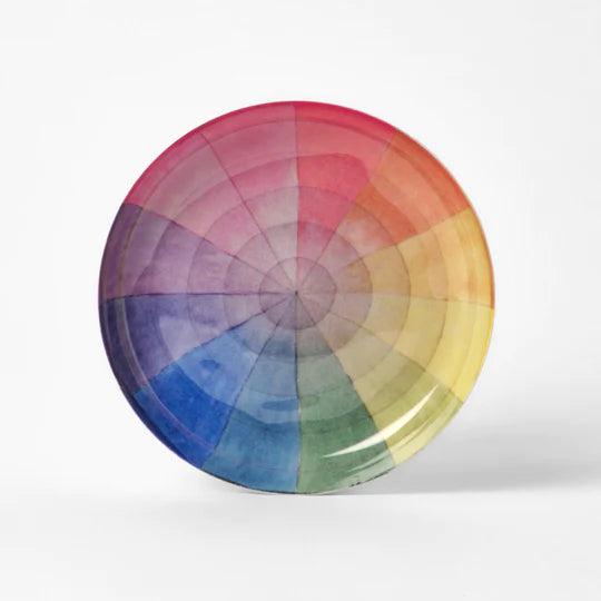 color wheel round tray