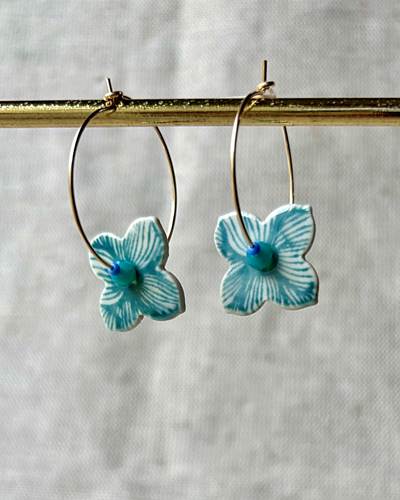 Wallflower Hoop Earrings