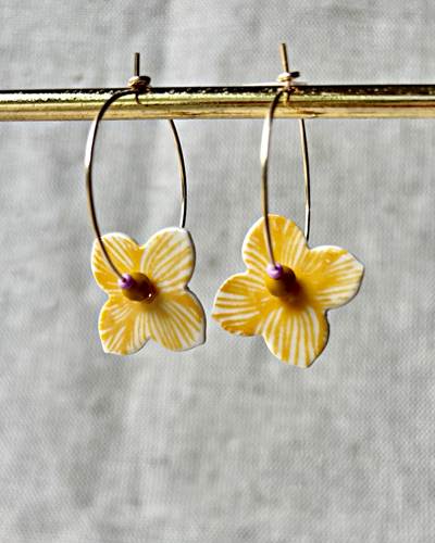 Wallflower Hoop Earrings