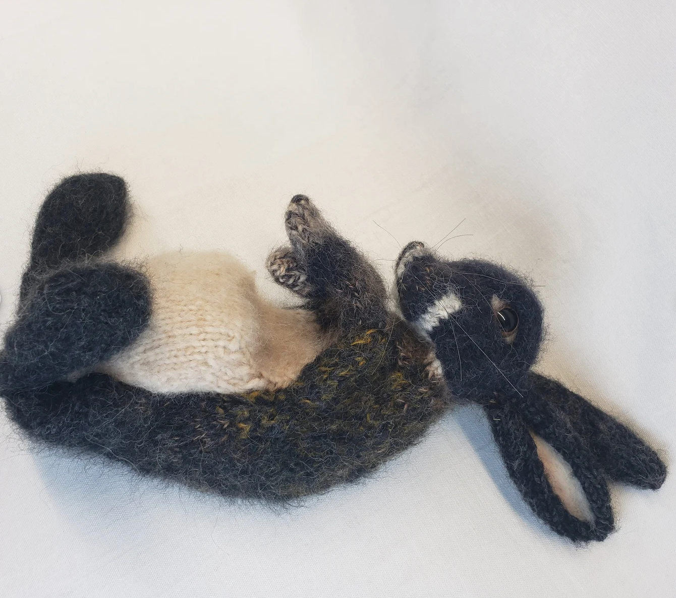 Handmade Black Otter Rex Bunny Rabbit