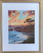 Relax and soak in serenity with Leah Rose | West Cliff Cypress Giclee Print, featuring vibrant ocean patterns that might just make your living room feel like a beachside paradise!