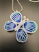 Breeze Chic | White-Blue Butterfly Necklace handcrafted from eco-friendly quilled paper with an adjustable chain
