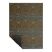 William Morris Woven Floor Mat | Dark Multi by Chilewich, featuring a decorative woven pattern inspired by the Violet and Columbine textile design
