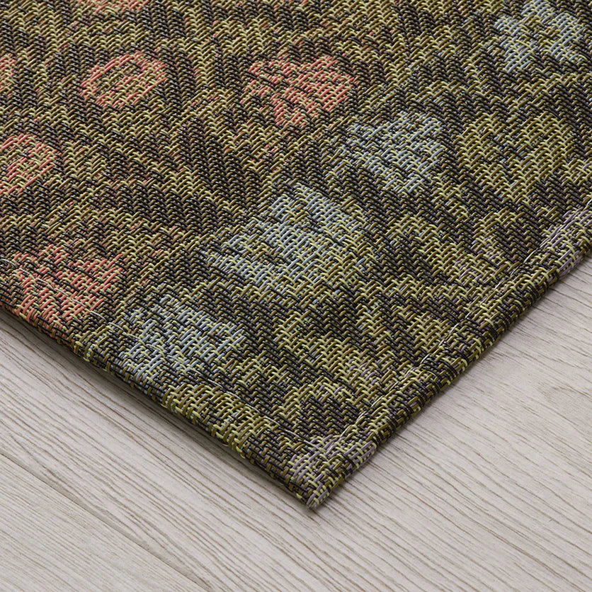 Chilewich William Morris Woven Floor Mat - Dark Multi