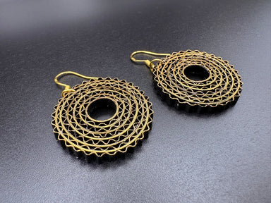 Breeze Chic | Zigzag Earrings featuring lightweight, eco-friendly paper quilling in a unique artistic design