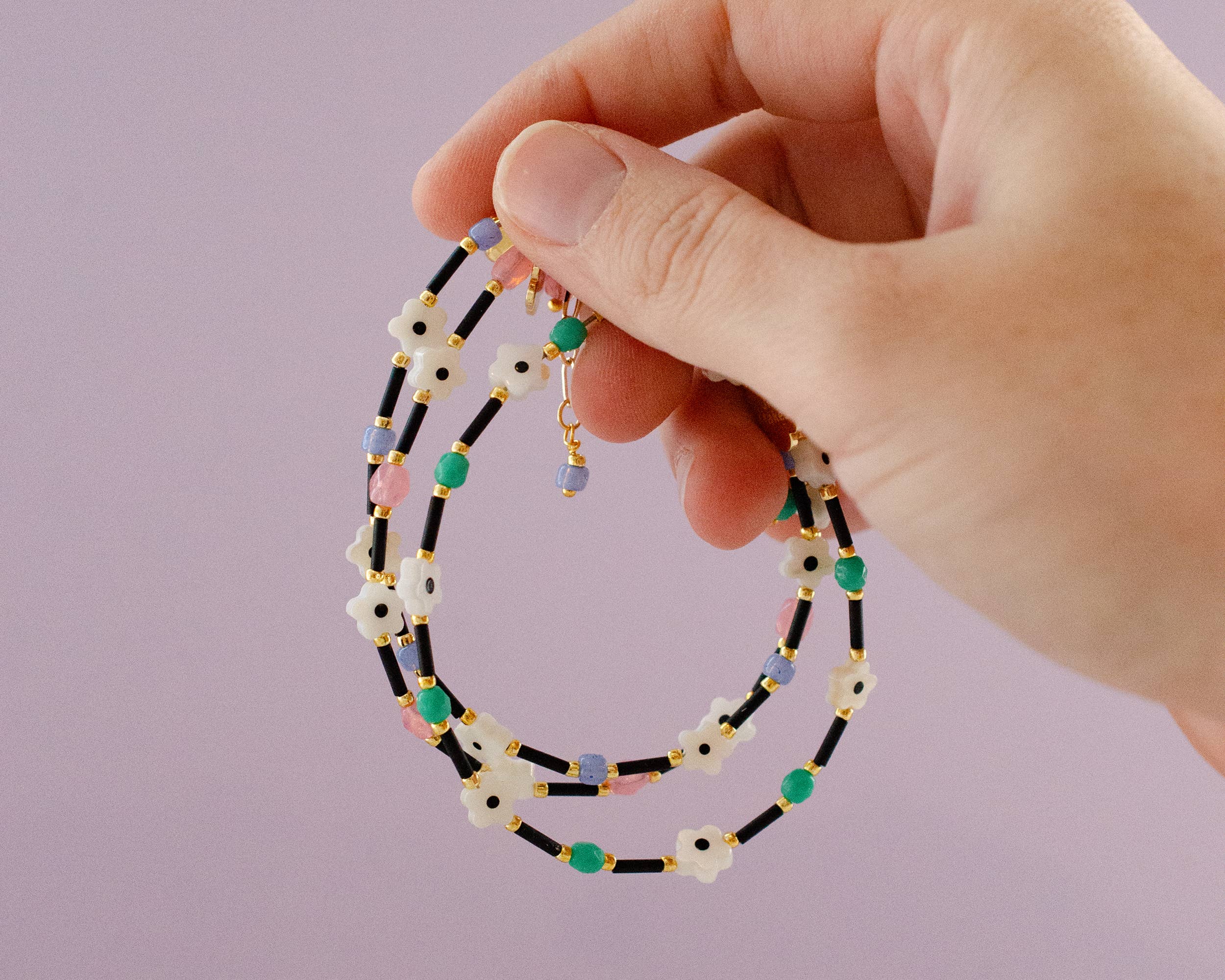 Colorful Beaded Clasp Bracelets- Ari