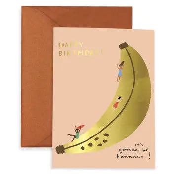 Happy Birthday it's gonna be bananas greeting card